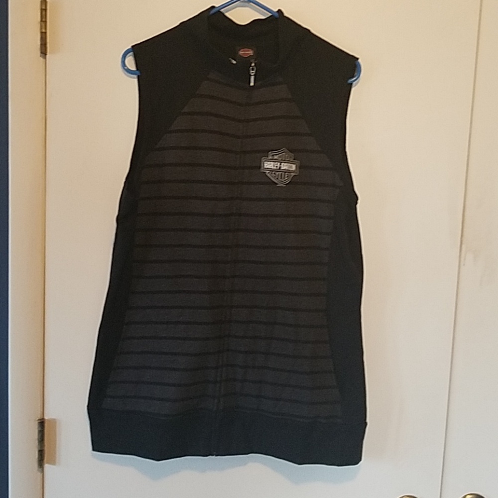 Harley-Davidson mock turtleneck vest